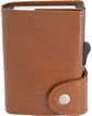 Piniginė C-SECURE su kortelių dėklu XL (8-12), Chestnut