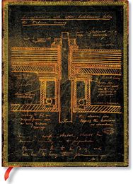 Užrašinė Flexis TESLA SKETCH OF TURBINE, Ultra, linijomis, 176 p.