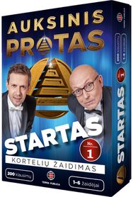 Kortelių žaidimas AUKSINIS PROTAS. STARTAS