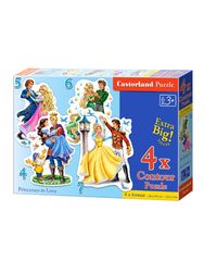 Dėlionė CASTORLAND 4x (4+5+6+7) Princesses in Love