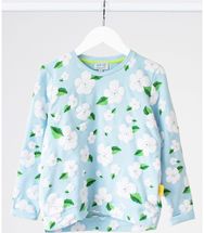 Džemperis mergaitėms KM GĖLĖS, 122-128, melsva