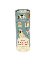 Dėlionė CANINE ALPHABET 300 det. cilindro formos dėžutėje