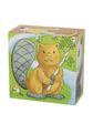 Medinės kaladėlės GOKI CUBE PUZZLE BABY ANIMALS 4 vnt.