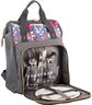 Kuprinė piknikui GARDENIA GREY FLORAL, su įrankiais, 15l