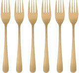 Desertinės šakutės MAKU CHAMPAGNE GOLD, 6 vnt.