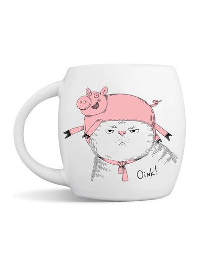 Puodelis OINK, 450 ml