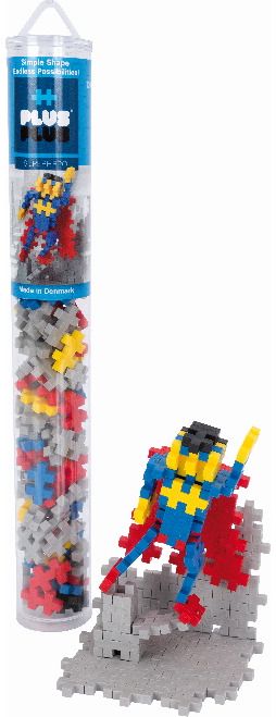 Konstruktorius PLUS PLUS Superherojus 100 det. vamzdelis, display