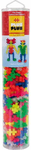 Konstruktorius PLUS PLUS Neon Mix, 240 det. vamzdelis, display