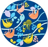 Vaikiškas kilimėlis ROUND LAZY BLUE, 100 cm