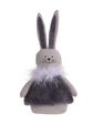 Velykų dekoracija RABBIT WITH FUR, 28 cm