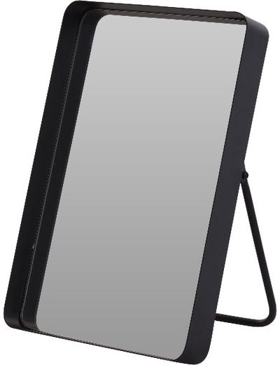 Kosmetinis veidrodis RECTANGULAR BLACK, 33 cm