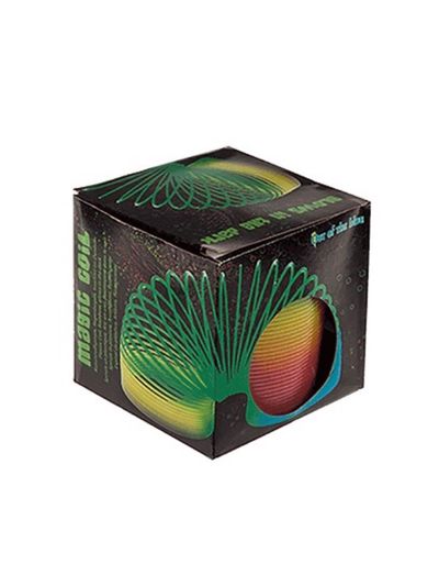 Žaislinė spyruoklė RAINBOW GLOW IN DARK 6,5 cm, dėžutė