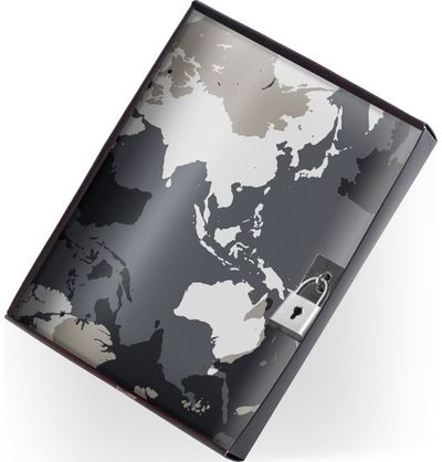 Dienoraštis MR WORLD MAP, 96 l., linijomis