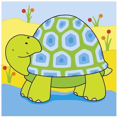 Medinės kaladėlės GOKI CUBE ANIMALS 4 vnt.