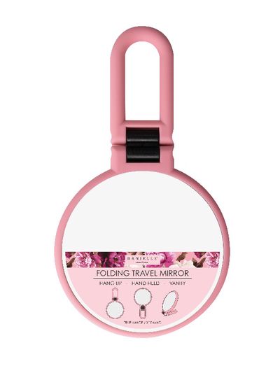 Kosmetinis veidrodėlis su rankena SOFT TOUCH VINTAGE FLORAL