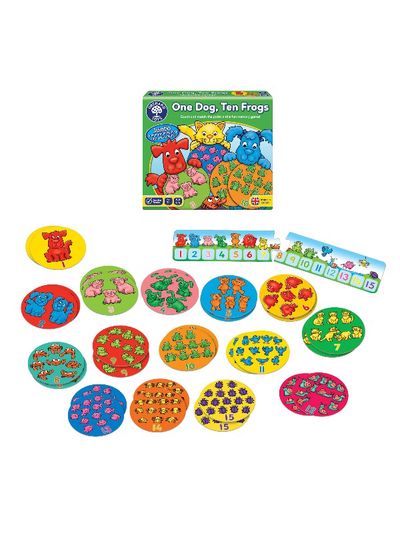 Lavinamasis stalo žaidimas ONE DOG, TEN FROGS