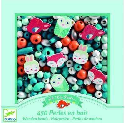 Kūrybinis rinkinys DJECO BEADS SMALL ANIMALS (karoliukai)