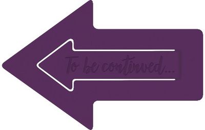Knygos puslapio žymeklis TO BE CONTINUED PURPLES
