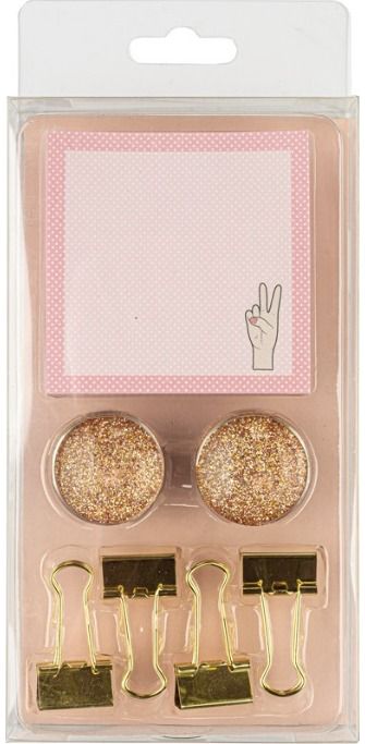 Rinkinys: lapeliai, spaustukai, magnetukai