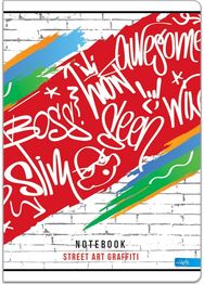 Sąsiuvinis Lastva GRAFFITI, A5, 80 g, 52 l., linijomis