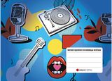 Formulių sąsiuvinis DISCO Muzika-natų sąsiuvinis