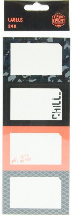 Lipdukai sąsiuviniams XTREME STRONG, 24 vnt