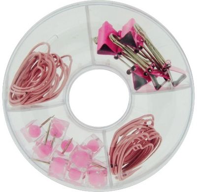 Sąvaržėlių ir spaustukų rinkinys Xtreme Strong, Pink