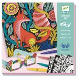 Kūrybinis rinkinys DJECO Fantasy forest 3D, felt tips