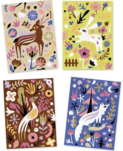 Kūrybinis rinkinys DJECO Woodland Wonderland, glitter sand
