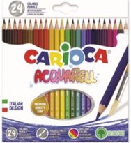 Akvareliniai pieštukai CARIOCA, 24 spalvos