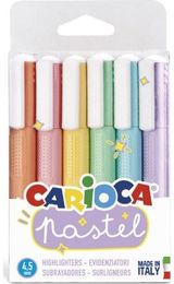 Žymeklių rinkinys CARIOCA PASTEL, 6 vnt