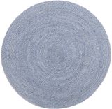 Kilimėlis FANNIK ROUND POUKAMA LIGHT BLUE, 90 cm