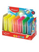 Žymeklis MAPED Fluo Peps Soft Transparent, rožinis