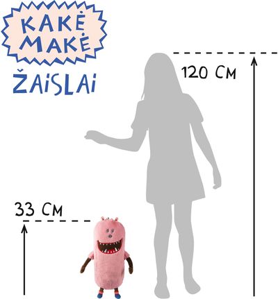 Pliušinis žaislas MAMAISA (rožinis)