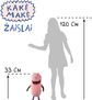 Pliušinis žaislas MAMAISA (rožinis)