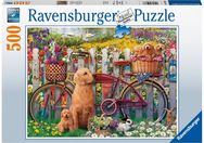 Dėlionė RAVENSBURGER Šuniukai sode 500d.