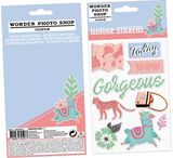 Skrebinimo lipdukai LIFESTYLE PU LEATHER, 9 vnt.