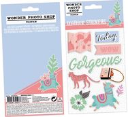 Skrebinimo lipdukai LIFESTYLE PU LEATHER, 9 vnt.