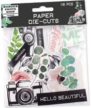 Popierinių dekoracijų rinkinys skrebinimui VINTAGE, 118 vnt.