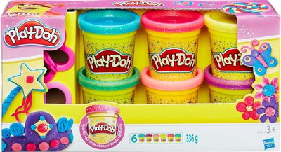Plastilino rinkinys PD Žvilgantis plastilinas 6 vnt.