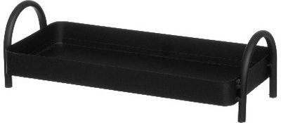 Padėkliukas - žvakidė BLACK, 27x12x8 cm