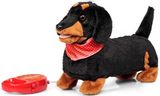 Pliušinis vaikštantis žaislas ANIMIGOS SCAMPERING SAUSAGE DOG