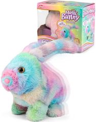 Pliušinis vaikštantis žaislas ANIMIGOS MAGIC RAINBOW BUNNY RABBIT