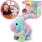Pliušinis vaikštantis žaislas ANIMIGOS MAGIC RAINBOW BUNNY RABBIT