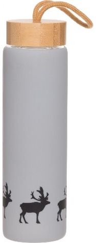 Stiklinė gertuvė AURORA REINDEER SILICON, 550 ml