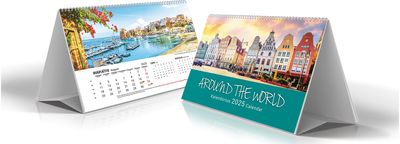 Stalinis kalendorius TENT TRAVEL 2025, įv. dizainai