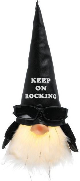 Winteria nykštukas su LED šviesa KEEP ON ROCKING, 35 cm