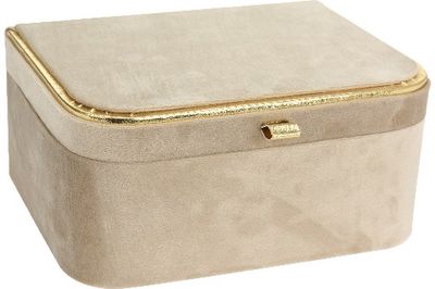 Papuošalų dėžutė VELVET GOLDEN RIM, 23x17x10 cm