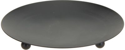 Lėkštelė žvakei BLACK METAL BALL, 8.5 cm