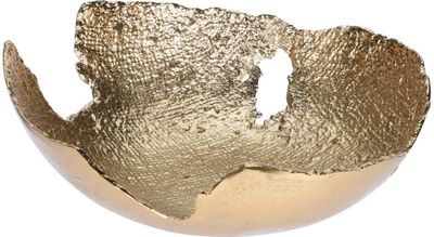 Dekoracinis aliuminio indelis RAW GOLD, 26x23x10 cm
